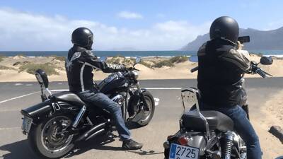 Lanzarote Biker-Touren auf einer Harley Davidson
